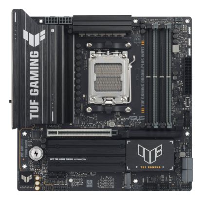 Picture of ASUS TUF GAMING B850M-PLUS WIFI7, AM5,B850,4DDR5 256GB,PCIe5.0,M.2x3,WiFi7,BT5.4,2.5GbE,USB20G,DP,HDMI,mATX,3yr wty