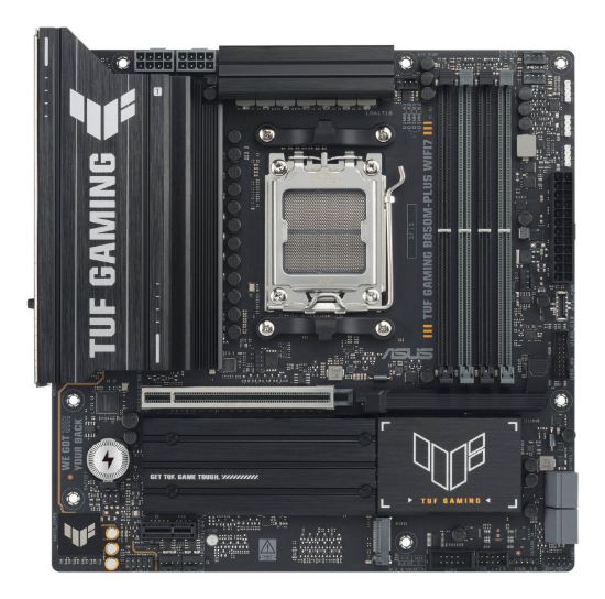 Picture of ASUS TUF GAMING B850M-PLUS WIFI7, AM5,B850,4DDR5 256GB,PCIe5.0,M.2x3,WiFi7,BT5.4,2.5GbE,USB20G,DP,HDMI,mATX,3yr wty