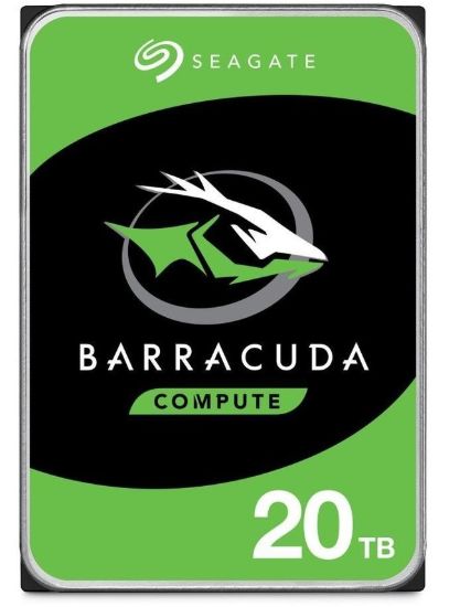 Picture of Seagate 20TB 3.5' Barracuda, SATA 6Gb/s, CMR, 7200RPM, 512MB Cache, 512e, HDD, 2 Years Warranty