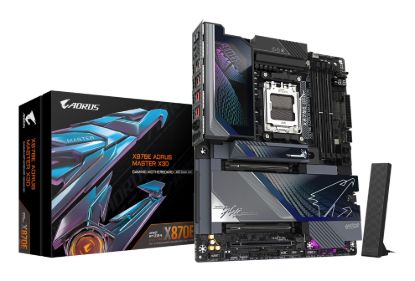 Picture of Gigabyte X870E AORUS MASTER X3D AM5 DDR5 256GB USB4 Wi-Fi7 BT5.4 10GbE+5GbE PCIe5 M.2 PCIe5/4 HDMI ALC1220 ES9118 ATX 30.5×24.4cm