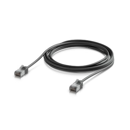 Picture of Ubiquiti UniFi Premium Patch Cable Outdoor, 3M,Black,Ultra-Thin, Rugged, Shielded Patch, Optimize, Perform Harshest Environments ,10 GbE Networking.