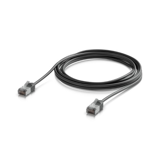 Picture of Ubiquiti UniFi Premium Patch Cable Outdoor, 3M,Black,Ultra-Thin, Rugged, Shielded Patch, Optimize, Perform Harshest Environments ,10 GbE Networking.