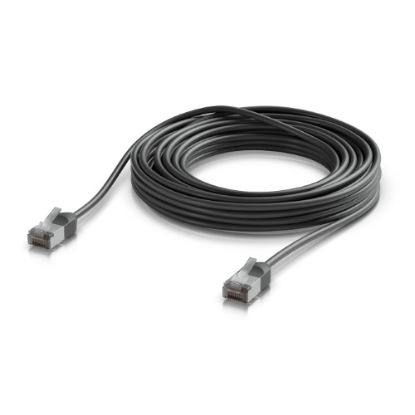 Picture of Ubiquiti UniFi Premium Patch Cable Outdoor, 8M,Black,Ultra-Thin, Rugged, Shielded Patch, Optimized, Perform Harshest Environments ,10 GbE Networking.