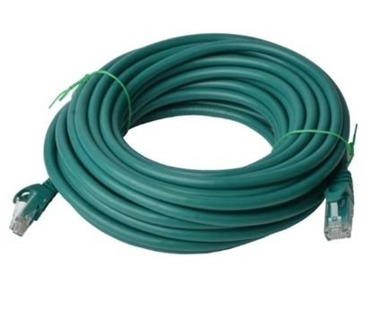 Picture of 8Ware CAT6 Cable 15m - Green Premium RJ45 Ethernet Network LAN UTP Patch Cord 26AWG CU Jacket
