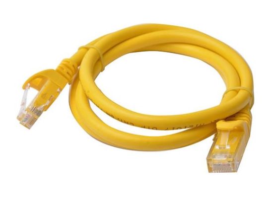 Picture of 8Ware CAT6 Cable 1m - Yellow Premium RJ45 Ethernet Network LAN UTP Patch Cord 26AWG CU Jacket