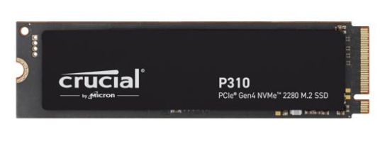 Picture of Crucial P310 500GB Gen4 2280 NVMe SSD 6600/3500 MB/s R/W 110TBW 520K/890K IOPS 1.5M hrs MTTF Full-Drive Encryption M.2 PCIe4 5yrs ~CT500P3PSSD8