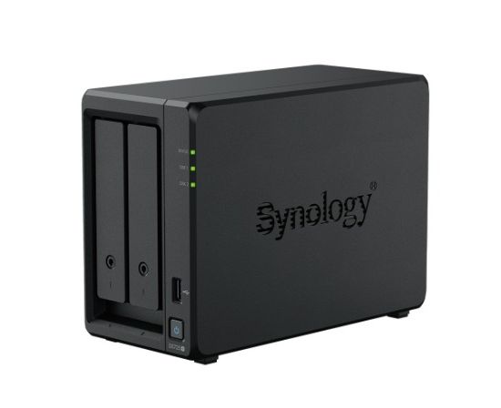 Picture of Synology DiskStation DS725+ 2-Bay 3.5' Diskless 1x 1GbE + 1x 2.5GbE, NAS (Scalable), AMD Ryzen R1600 dual core, 4GB RAM, 1xUSB3