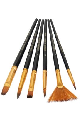 Picture of DERWENT ACY TAKLON BRUSH SMALL PK6