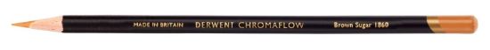 Picture of DERWENT CHROMAFLOW PENCIL BROWN SUGAR