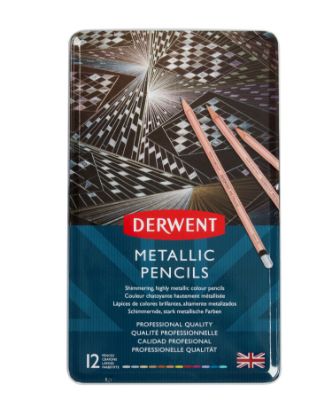 Picture of DERWENT METALLIC PENCIL TIN 12