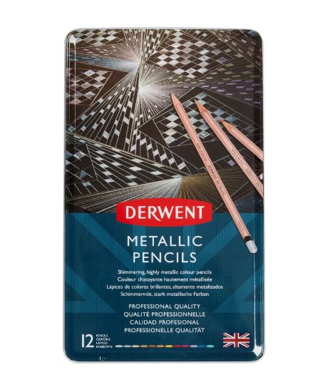 Picture of DERWENT METALLIC PENCIL TIN 12