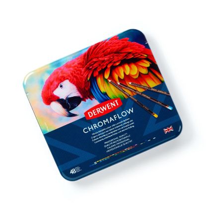 Picture of DERWENT CHROMAFLOW PENCILS TIN 48