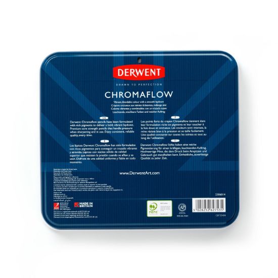 Picture of DERWENT CHROMAFLOW PENCILS TIN 72