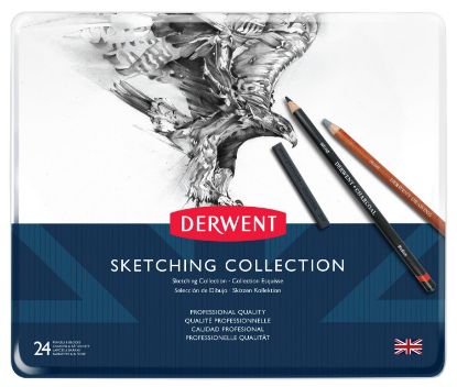 Picture of DERWENT SKETCHING MIXED MEDIA TIN 24