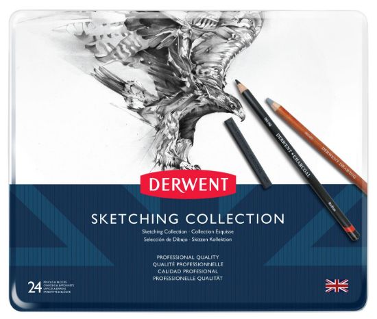 Picture of DERWENT SKETCHING MIXED MEDIA TIN 24