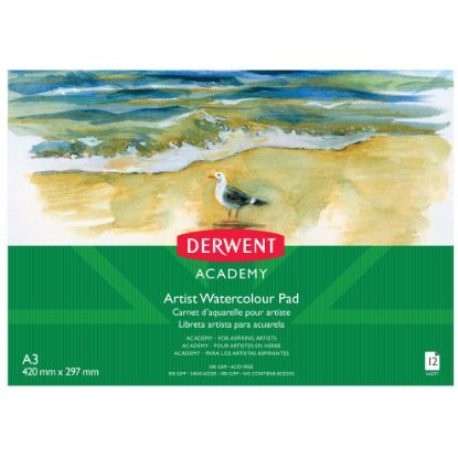 Picture of DERWENT ACY WATERCOLOUR A3 LNDSCP 12SHT