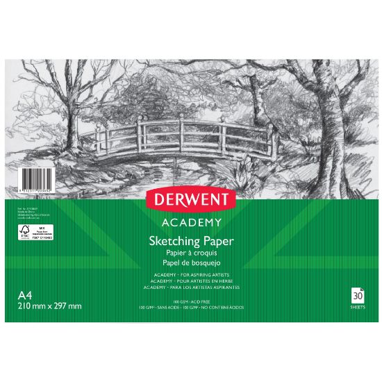 Picture of DERWENT ACY SKETCH PAPR A4 LNDSCP 30SHT