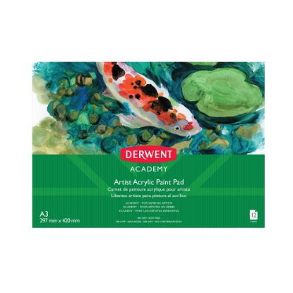 Picture of DERWENT ACY ACRYLIC PAD A3 LNDSCP 12SHT