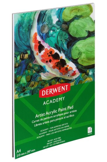 Picture of DERWENT ACY ACRYLIC PAINT A4 PORT 12SHT