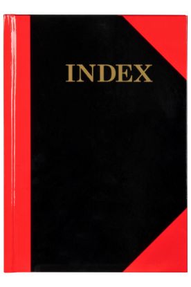 Picture of BLACK & RED NOTEBOOK GLOSS COVER A5 100