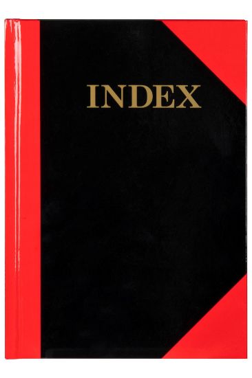 Picture of BLACK & RED NOTEBOOK GLOSS COVER A5 100
