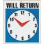 Picture of HEADLINE  WILL RET CLOCK SIGN 190X230MM