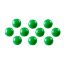 Picture of QUARTET MAG BUTTONS 20MM GREEN 10PK