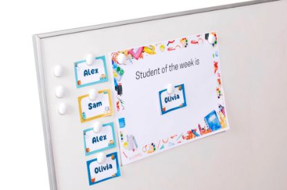 Picture of QUARTET MAG BUTTONS 20MM WHITE 10PK