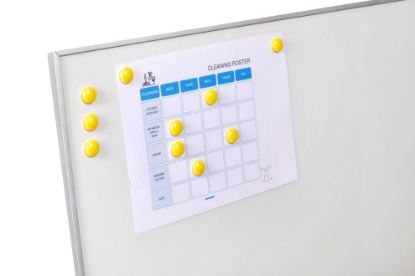 Picture of QUARTET MAG BUTTONS 20MM YELLOW 10PK