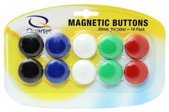 Picture of QUARTET MAG BUTTONS 30MM ASSTD 10PK