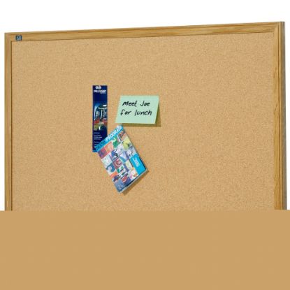 Picture of QUARTET OAK FRAME CORKBOARD 1200X900MM