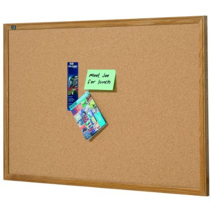 Picture of QUARTET OAK FRAME CORKBOARD 1800X1200MM