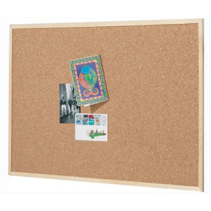 Picture of QUARTET PINE FRAME CORK BOARD 450X600MM