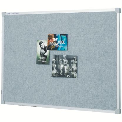Picture of PENRITE FABRIC PINBOARD SILVER 900X600MM