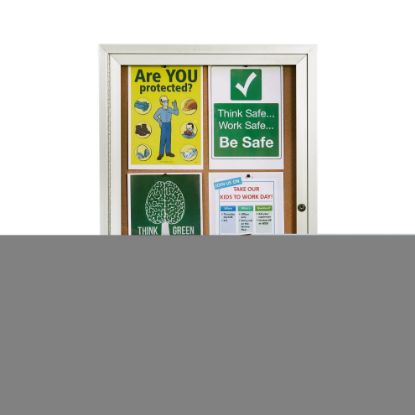 Picture of QUARTET 1 DOOR ALUM FRAME CORK 900X600MM