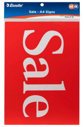 Picture of QUIKSTIK A4 SIGN SALE PK10