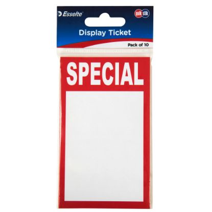 Picture of QUIKSTIK DISPLAY TICKETS SPECIAL PK10