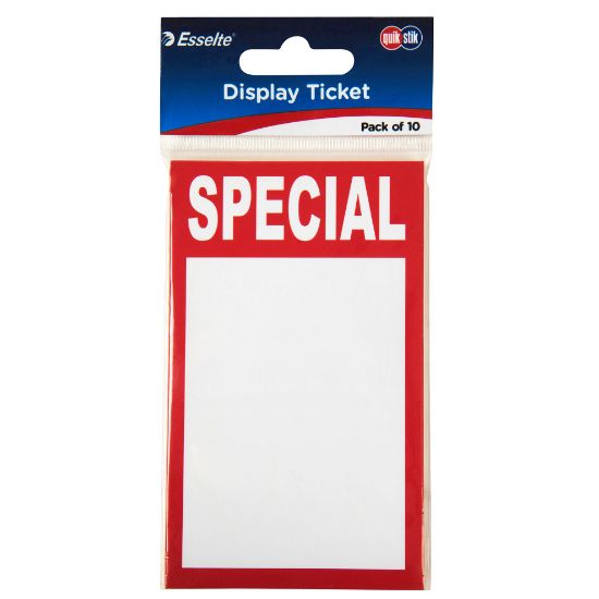 Picture of QUIKSTIK DISPLAY TICKETS SPECIAL PK10