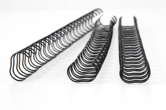 Picture of GBC WIRE 21 LOOP 12MM BLACK 100PK