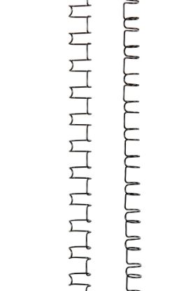 Picture of GBC WIRE 21 LOOP 6MM BLACK 100PK