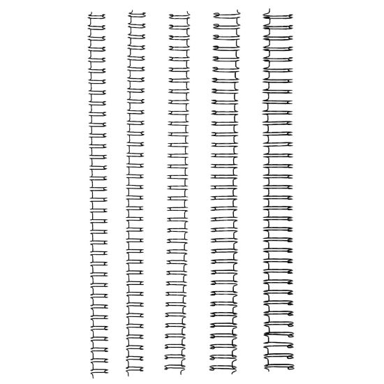 Picture of GBC WIRE 34 LOOP 12.5MM BLACK 100PK