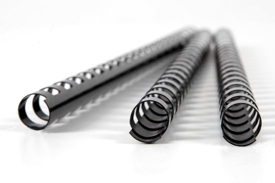 Picture of GBC PLASTIC 21 LOOP 10MM BLACK 25PK