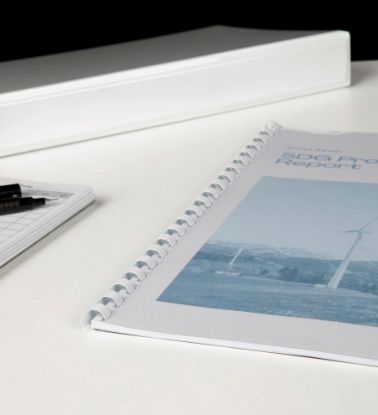 Picture of GBC PLASTIC 21 LOOP 10MM WHITE 100PK