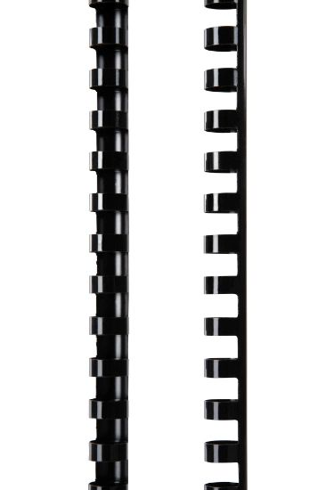 Picture of GBC PLASTIC 21 LOOP 12MM BLACK 25PK