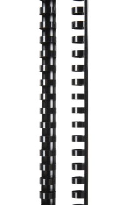 Picture of GBC PLASTIC 21 LOOP 16MM BLACK 100PK