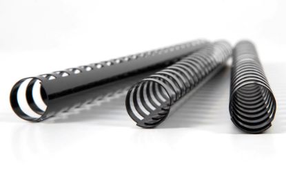 Picture of GBC PLASTIC 21 LOOP 16MM BLACK 25PK