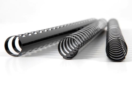 Picture of GBC PLASTIC 21 LOOP 16MM BLACK 25PK