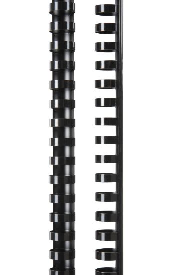 Picture of GBC PLASTIC 21 LOOP 19MM BLACK 100PK