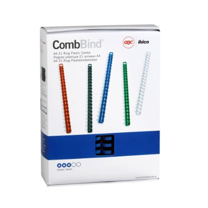 Picture of GBC PLASTIC 21 LOOP 25MM BLUE 50PK