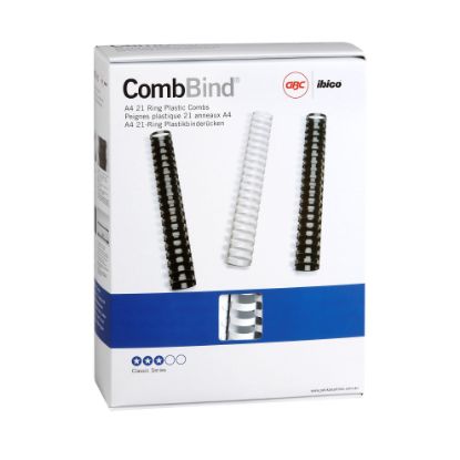 Picture of GBC PLASTIC 21 LOOP 32MM WHITE 50PK